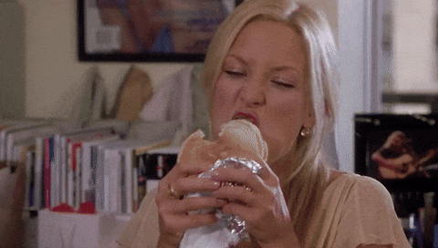 Eating Burger