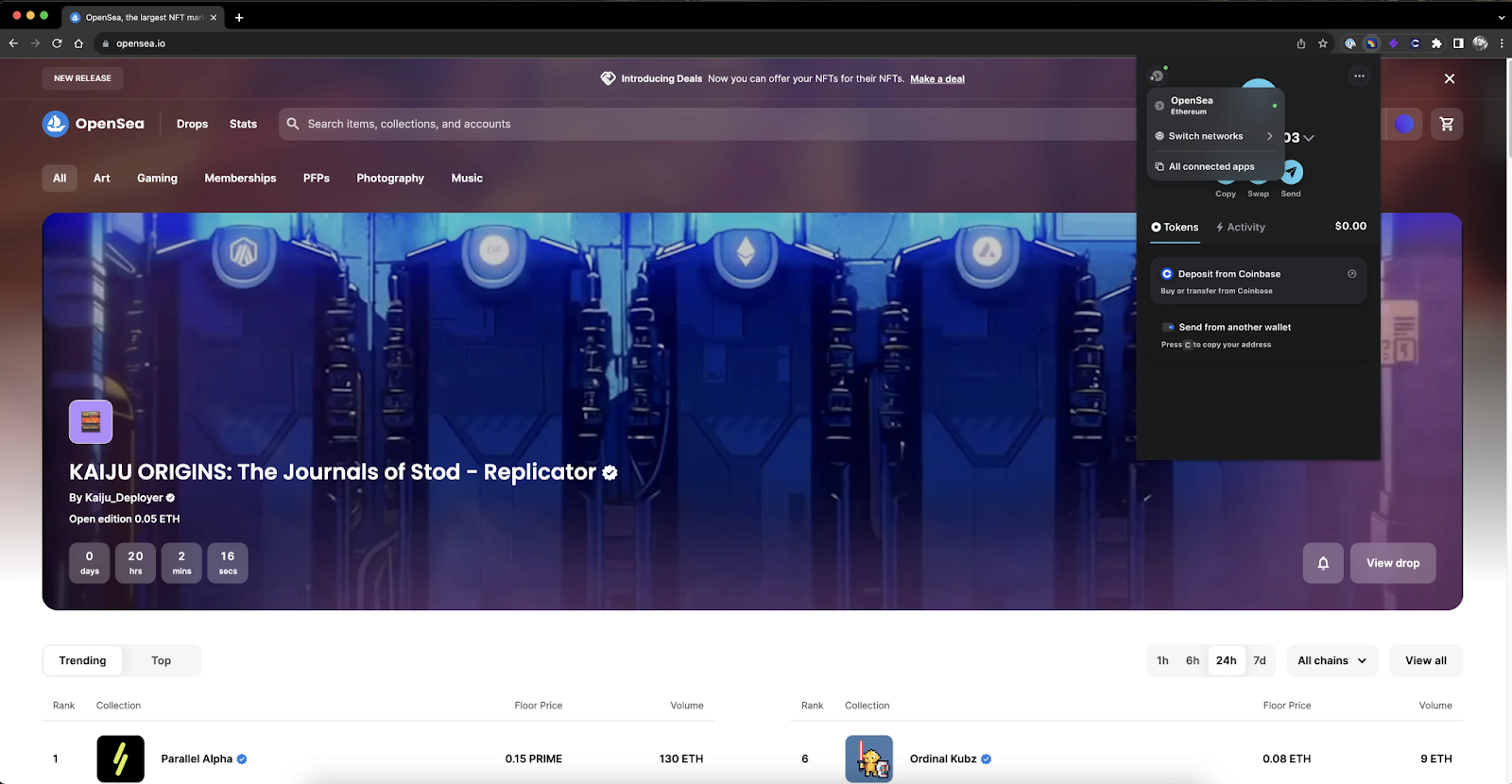 Connecting with dApps