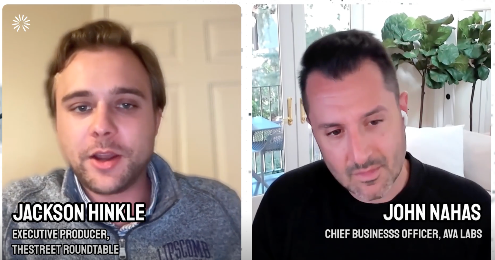 John Nahas and Jackson Hinkle. Source: The Street Roundtable