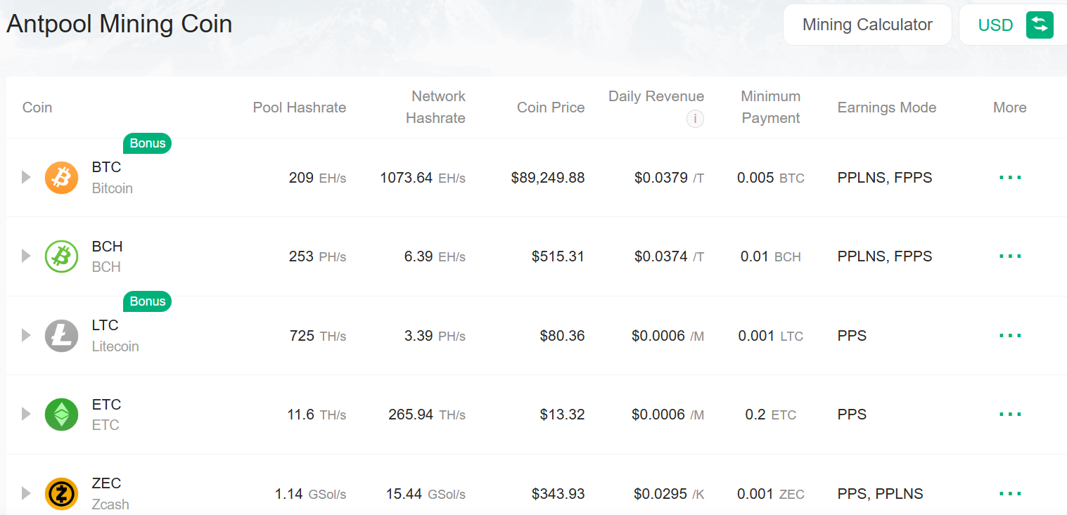 Pool-wide statistics. Source: Antpool