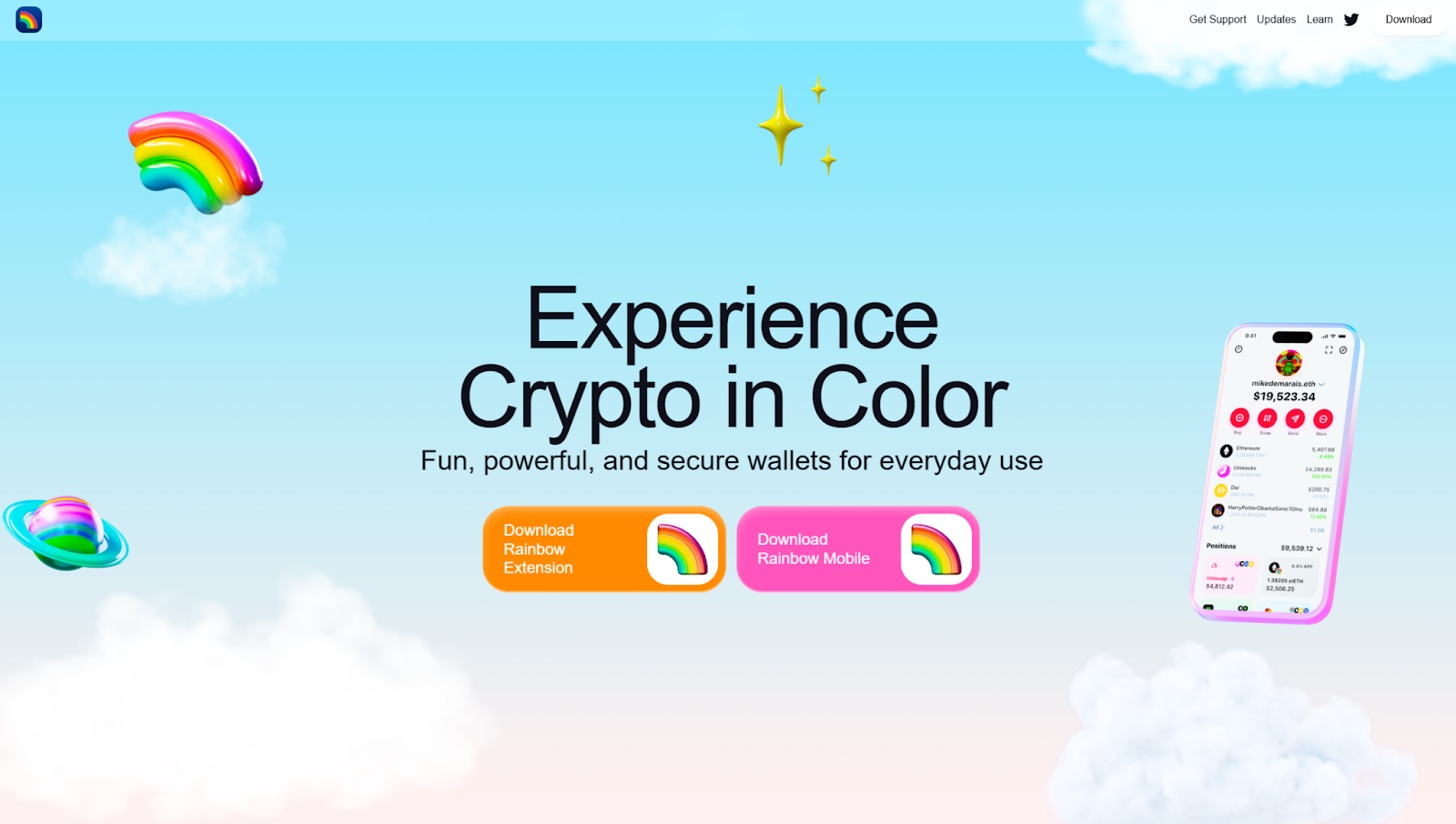 Rainbow download page 