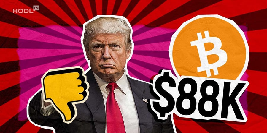 Trump Dump May Pull Bitcoin Price Down to $88K and even $75K